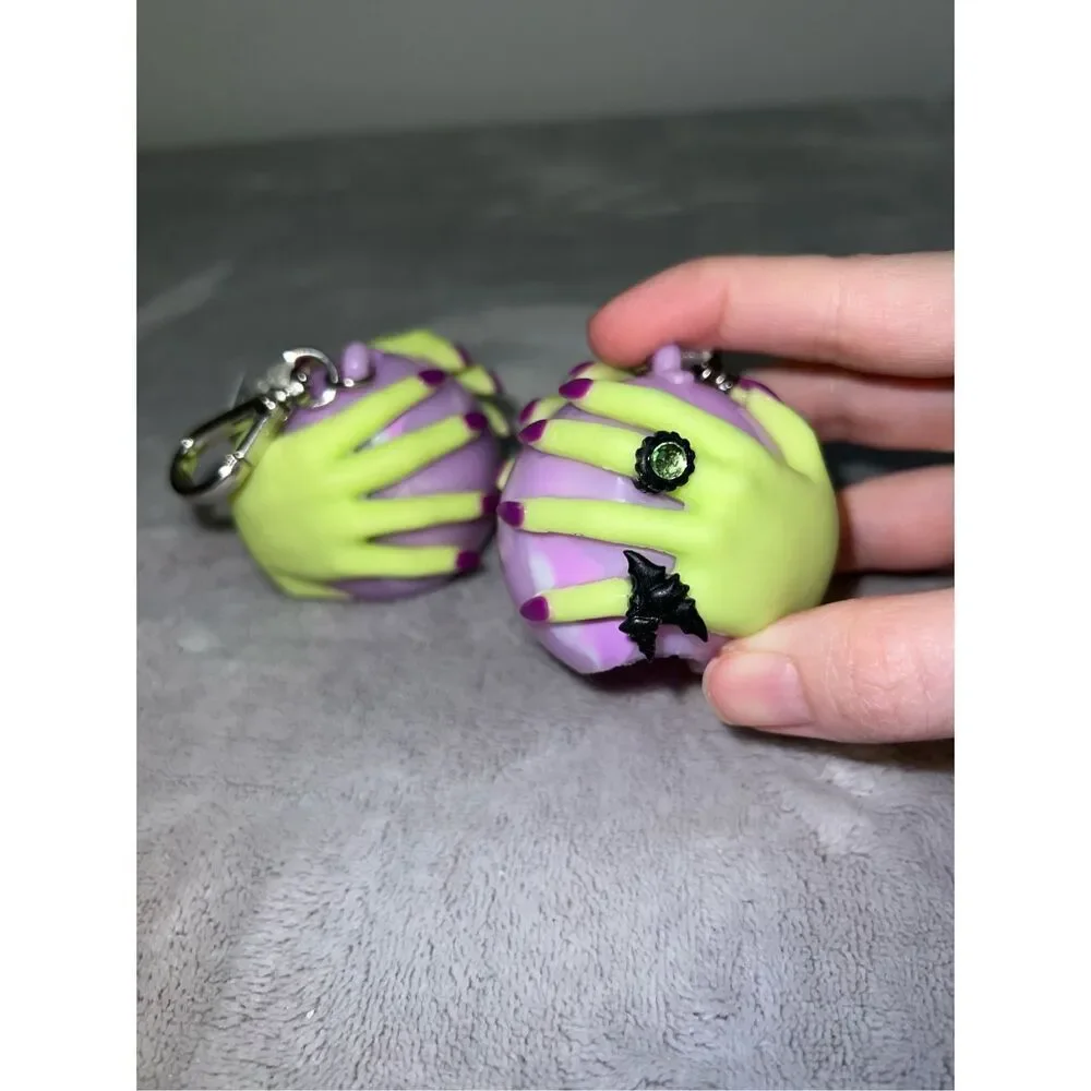 NEW! Lot of 2 Bath & Body Works Halloween 2023 LED Crystal Ball Pocket Keychain